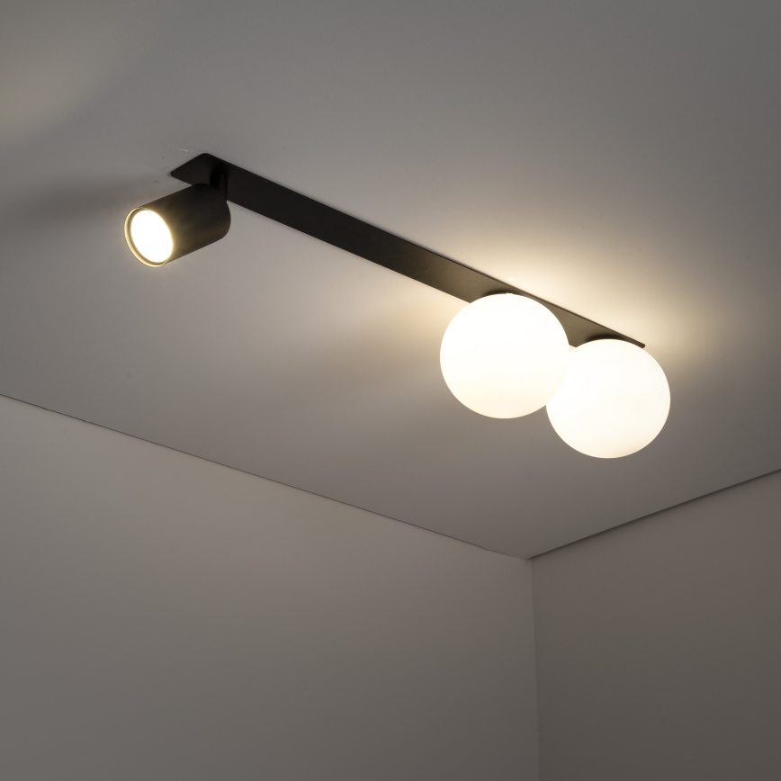 Infälld spotlight VOX 2xG9/8W/230V + 1xGU10/10W svart