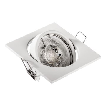 Infälld takarmatur 1xGU10/MR16/10W/230V 9x9 cm vit