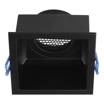 Infälld taklampa GU10 9x9 cm svart