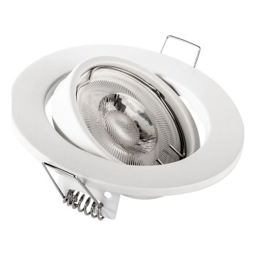 Infälld takspotlight 1xGU10/MR16/10W/230V, Ø 9 cm, vit