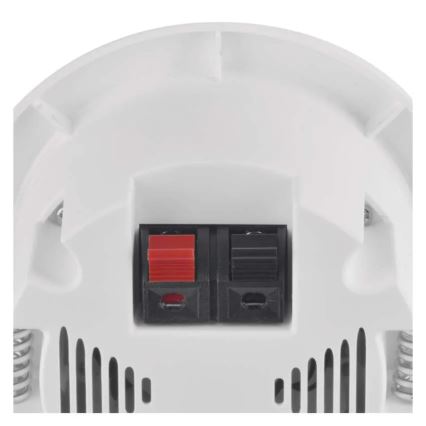 Infälld trådlös dörrklocka 230V + 1xCR2032 vit