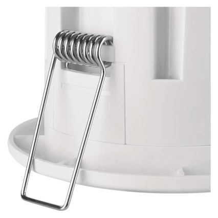 Infälld trådlös dörrklocka 230V + 1xCR2032 vit