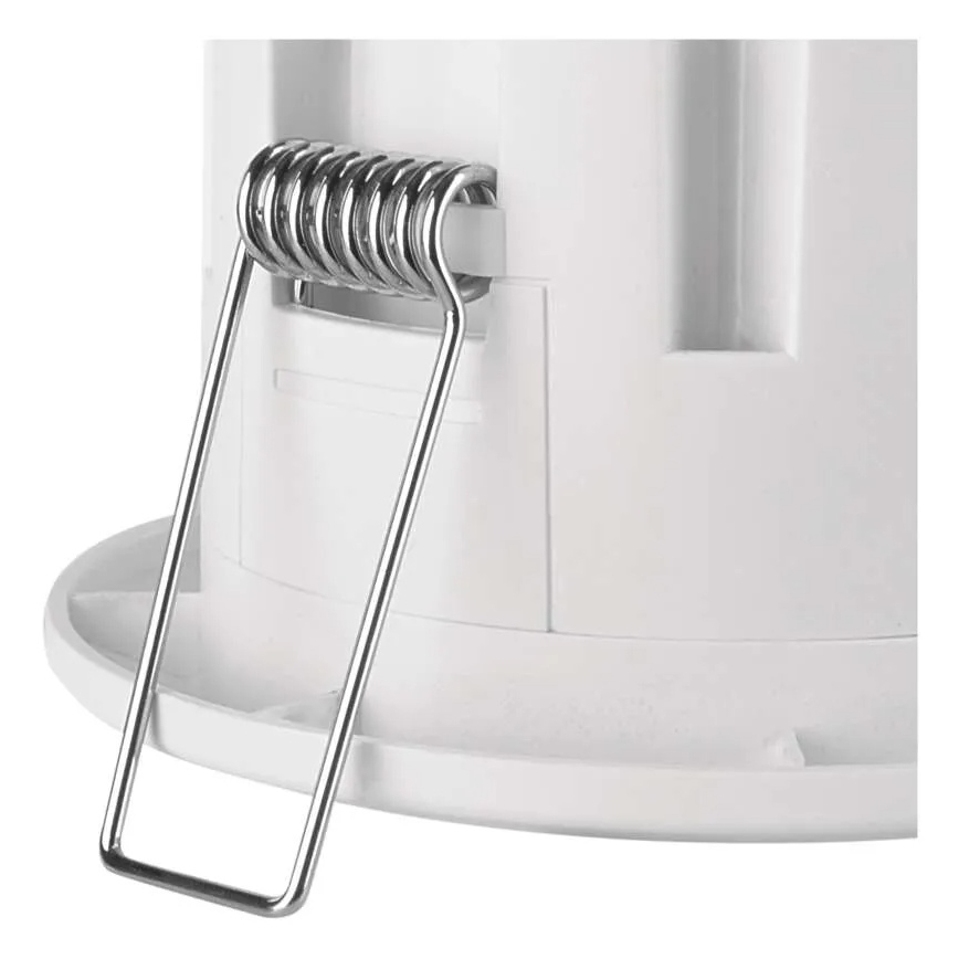 Infälld trådlös dörrklocka 230V + 1xCR2032 vit