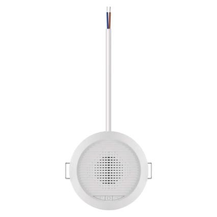 Infälld trådlös dörrklocka 230V + 1xCR2032 vit