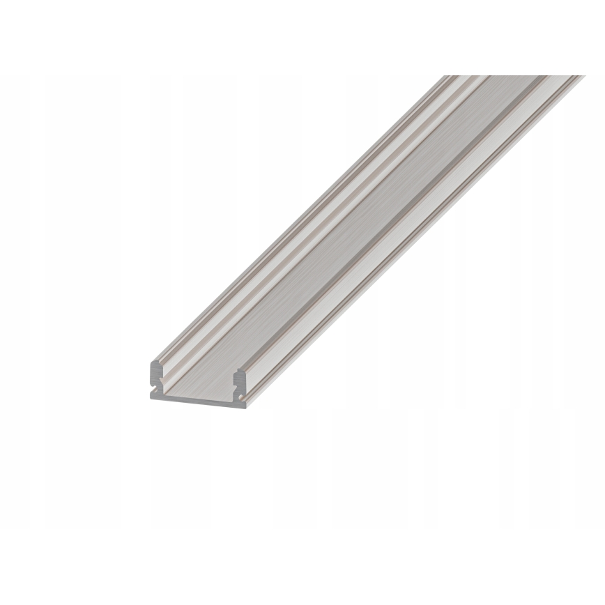 Infällningsprofil för LED-remsor 1 m silver/vit