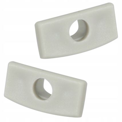 Infällningsprofil för LED-remsor 1 m silver/vit
