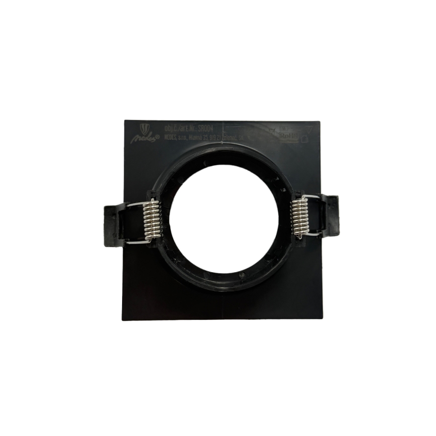 Infällningsram för infälld takarmatur GU10 8,6x8,6 cm svart