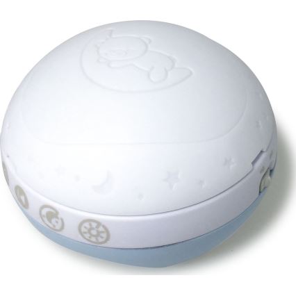 Infantino - Speldosa med melodier 3-i-1 för spjälsäng 3xAAA blå