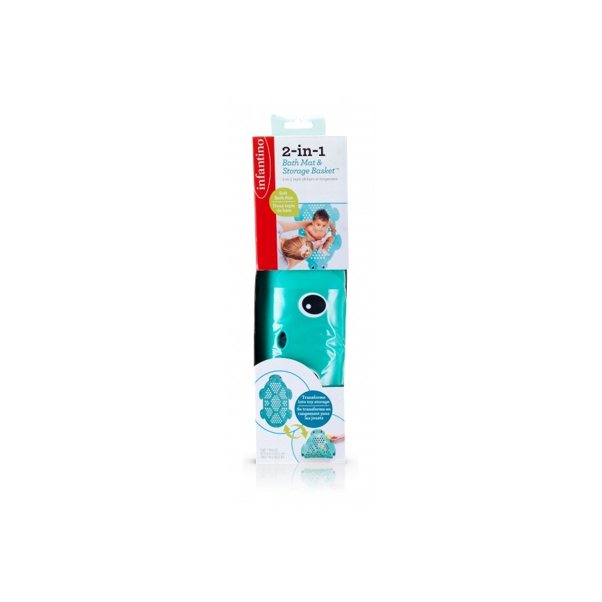 Infantino - Anti-slip bath mat 2i1 sköldpadda