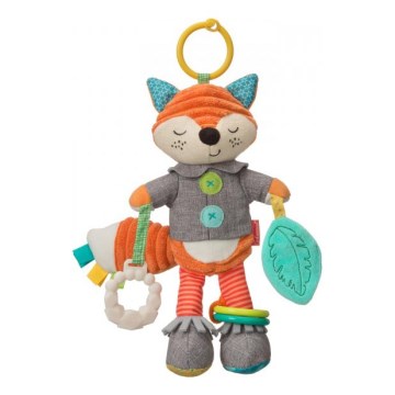 Infantino - Plyschleksak med tuggleksak 30 cm male räv