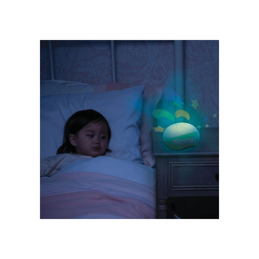 Infantino - Spjälsäng mobil med melody 3i1 3xAA grön