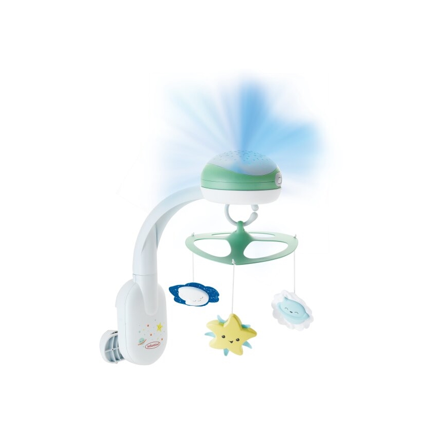 Infantino - Spjälsäng mobil med melody 3i1 3xAA grön