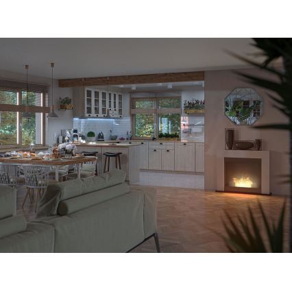 InFire - BIO eldstad 87,5x110 cm 3kW vit