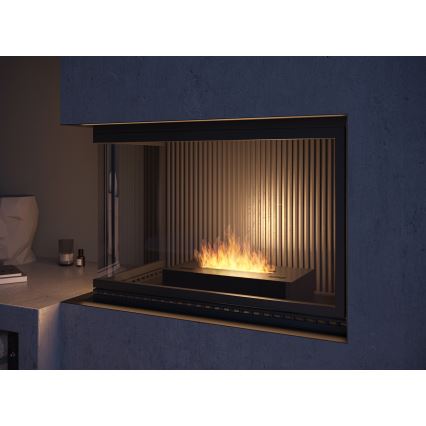 InFire - BIO eldstad 8x40 cm 3kW svart