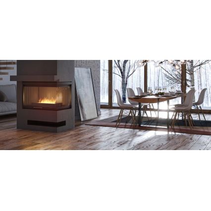 InFire - BIO eldstad 8x60 cm 3kW svart