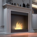 InFire - BIO-eldstad 90x112,5 cm 3 kW vit