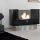 InFire - BIO fireplace 110x75 cm 3kW bifacial
