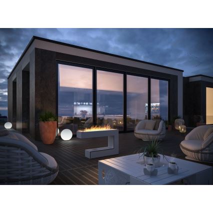 InFire - BIO fireplace 110x85,5 cm 3kW vit