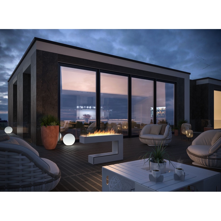 InFire - BIO fireplace 110x85,5 cm 3kW vit