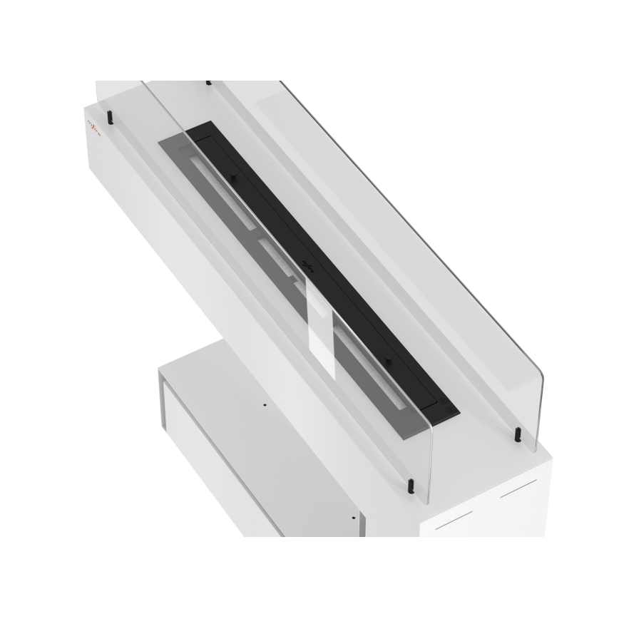 InFire - BIO fireplace 110x85,5 cm 3kW vit