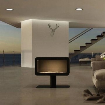 InFire - BIO fireplace 82,5x74,3 cm 3kW svart