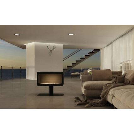InFire - BIO fireplace 82,5x74,3 cm 3kW svart