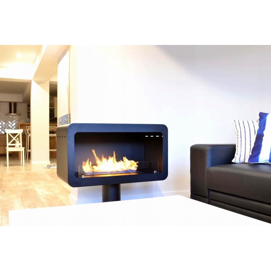 InFire - BIO fireplace 82,5x74,3 cm 3kW svart