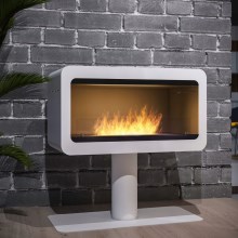 InFire - BIO fireplace 82,5x78 cm 3kW vit