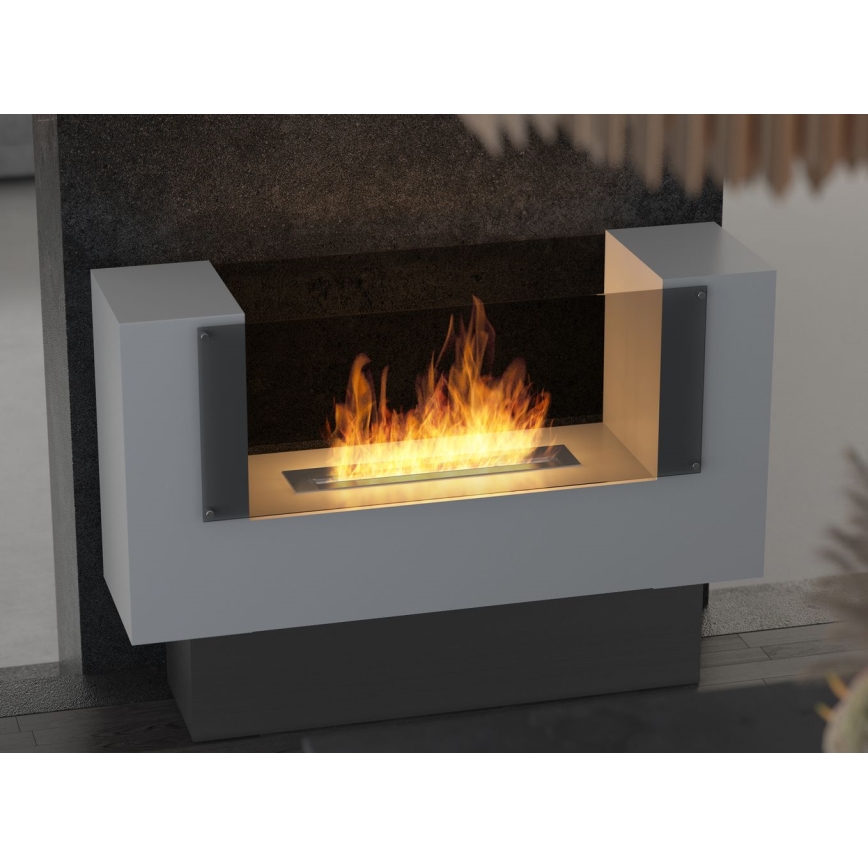 InFire - BIO-kamin 110x75 cm 3 kW dubbelriktad