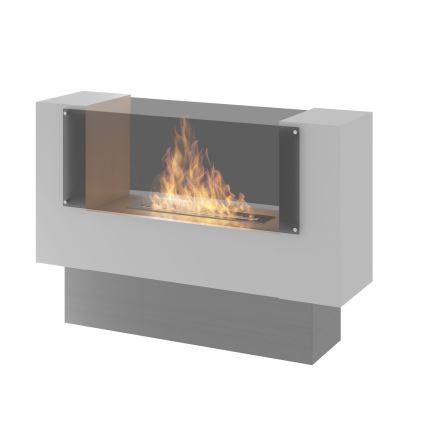 InFire - BIO-kamin 110x75 cm 3 kW dubbelriktad