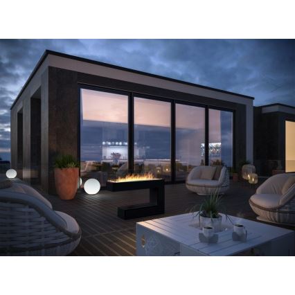 InFire - BIO-eldstad 110x92 cm 3 kW svart