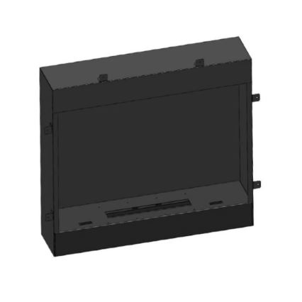 InFire - BIO-eldstad 90x112,5 cm 3 kW vit