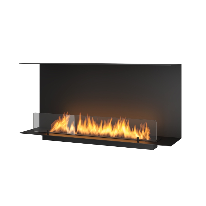 InFire - Built-in BIO fireplace 100x45 cm 3kW svart