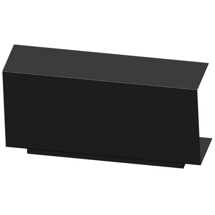 InFire - Built-in BIO fireplace 100x45 cm 3kW svart