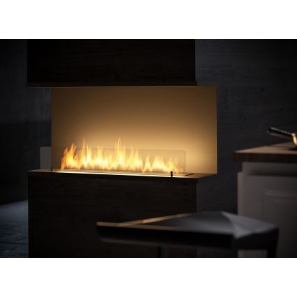 InFire - Built-in BIO fireplace 100x50 cm 3kW svart