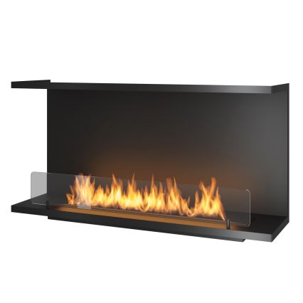 InFire - Built-in BIO fireplace 100x50 cm 3kW svart