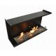 InFire - Built-in BIO fireplace 100x50 cm 3kW svart