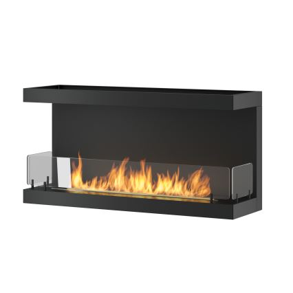 InFire - Built-in BIO fireplace 100x50 cm 3kW svart