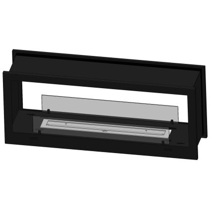 InFire - Built-in BIO fireplace 120x50 cm 3kW bifacial