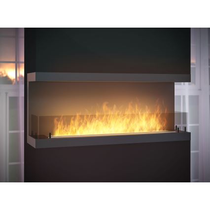 InFire - Built-in BIO fireplace 120x50 cm 5kW svart