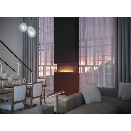 InFire - Built-in BIO fireplace 120x50 cm 5kW svart