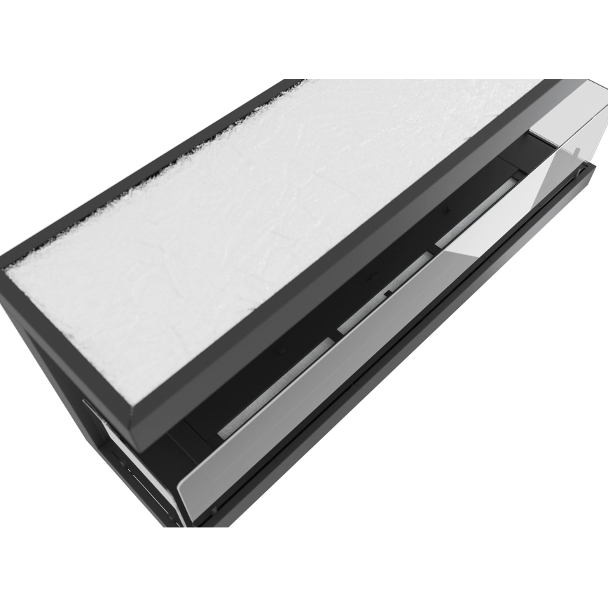 InFire - Built-in BIO fireplace 120x50 cm 5kW svart