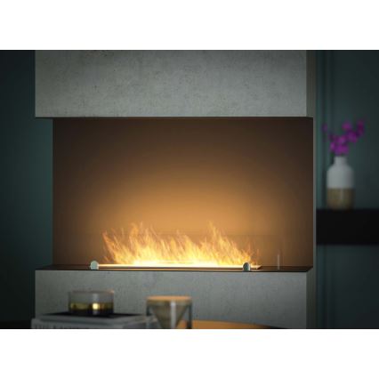 InFire - Built-in BIO fireplace 80x45 cm 3kW svart