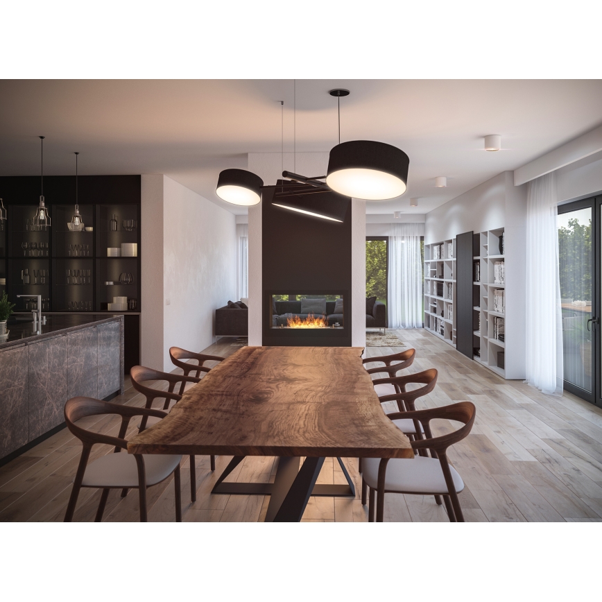 InFire - Built-in BIO fireplace 90x50 cm 3kW bifacial