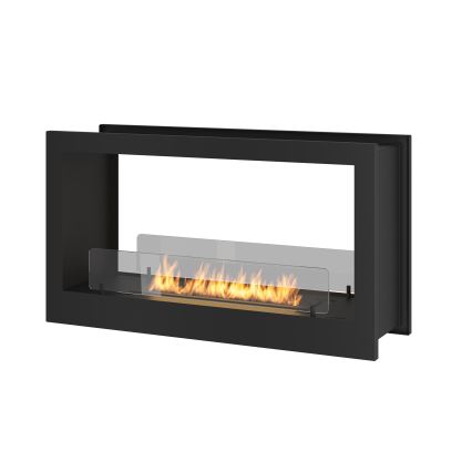 InFire - Built-in BIO fireplace 90x50 cm 3kW bifacial