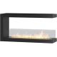 InFire - Corner BIO fireplace 100x50 cm 3kW bifacial
