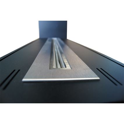 InFire - Corner BIO fireplace 100x50 cm 3kW bifacial