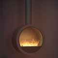 InFire - Hanging BIO fireplace diameter 70 cm 3kW svart