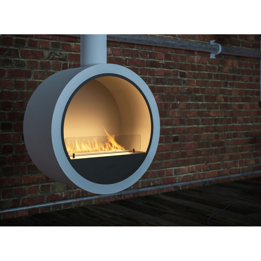 InFire - Hanging BIO fireplace diameter 70 cm 3kW vit