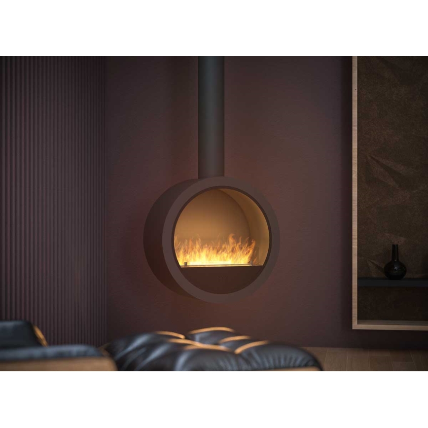 InFire - Hanging BIO fireplace diameter 70 cm 3kW svart